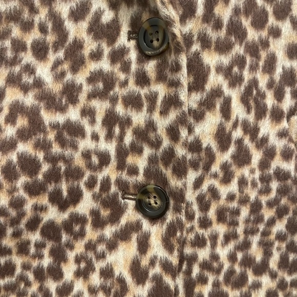NWOT Ann Taylor Small Petite Leopard Print Coat - Picture 6 of 9
